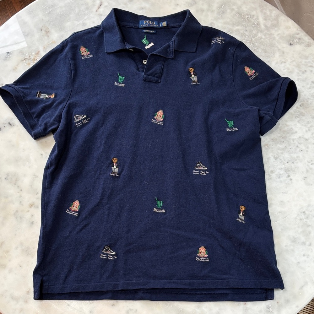 Polo by Ralph Lauren Blue Embroidered Men's Polo
